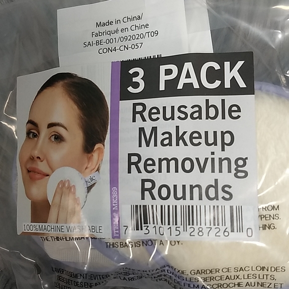 🔥2/15🔥NWT Saie reusable makeup removing rounds Factory Sealed 3 pack - Picture 5 of 8